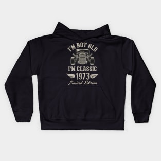 I'm Classic Car 49th Birthday Gift 49 Years Old Born In 1973 Kids Hoodie